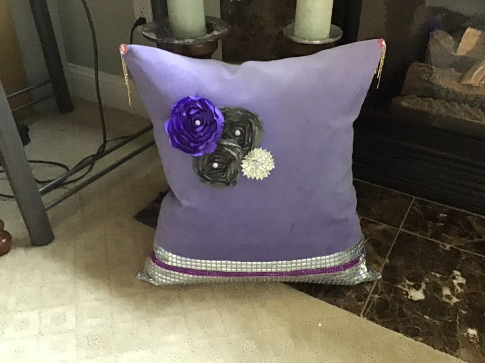 custom made Unique pillows Blingtasticdesign LARGE pillow , Insert Included. - Image 2 of 4