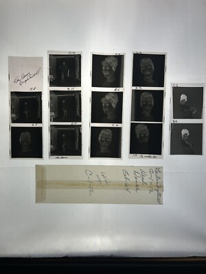 LOT (13) Vintage Med Format B&W Film Negative transparencies. c.1964 Brightwell