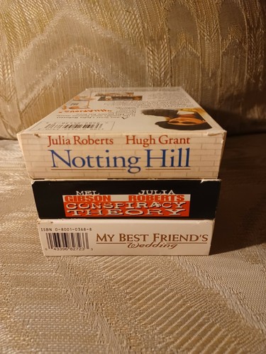 3 Julia Roberts VHS Notting Hill Conspiracy Theory My Best Friend's Wedding - Picture 5 of 11