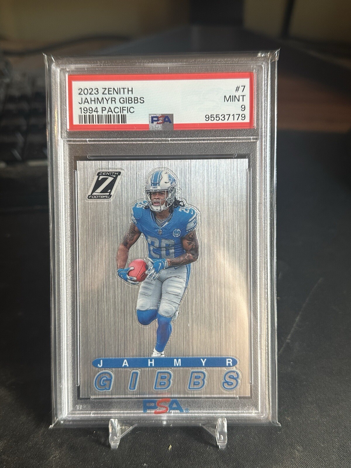 2023 PANINI ZENITH 1994 PACIFIC #7 JAHMYR GIBBS ROOKIE RC PSA 9