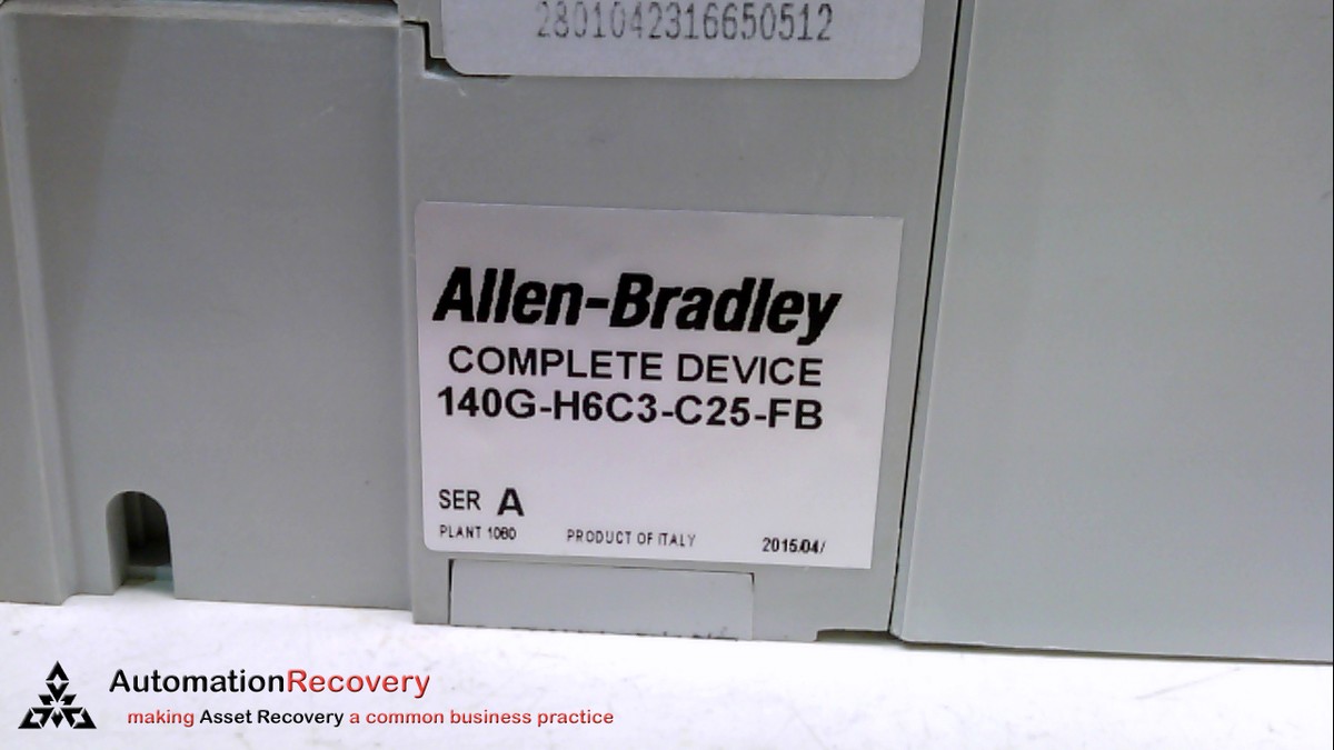 Allen-Bradley 140G-H6C3-C25-FB Circuit Breaker 25A 600V 3P Allen-Bradley 140G-H6C3-C25-FB Circuit Breaker 25A 600V 3P