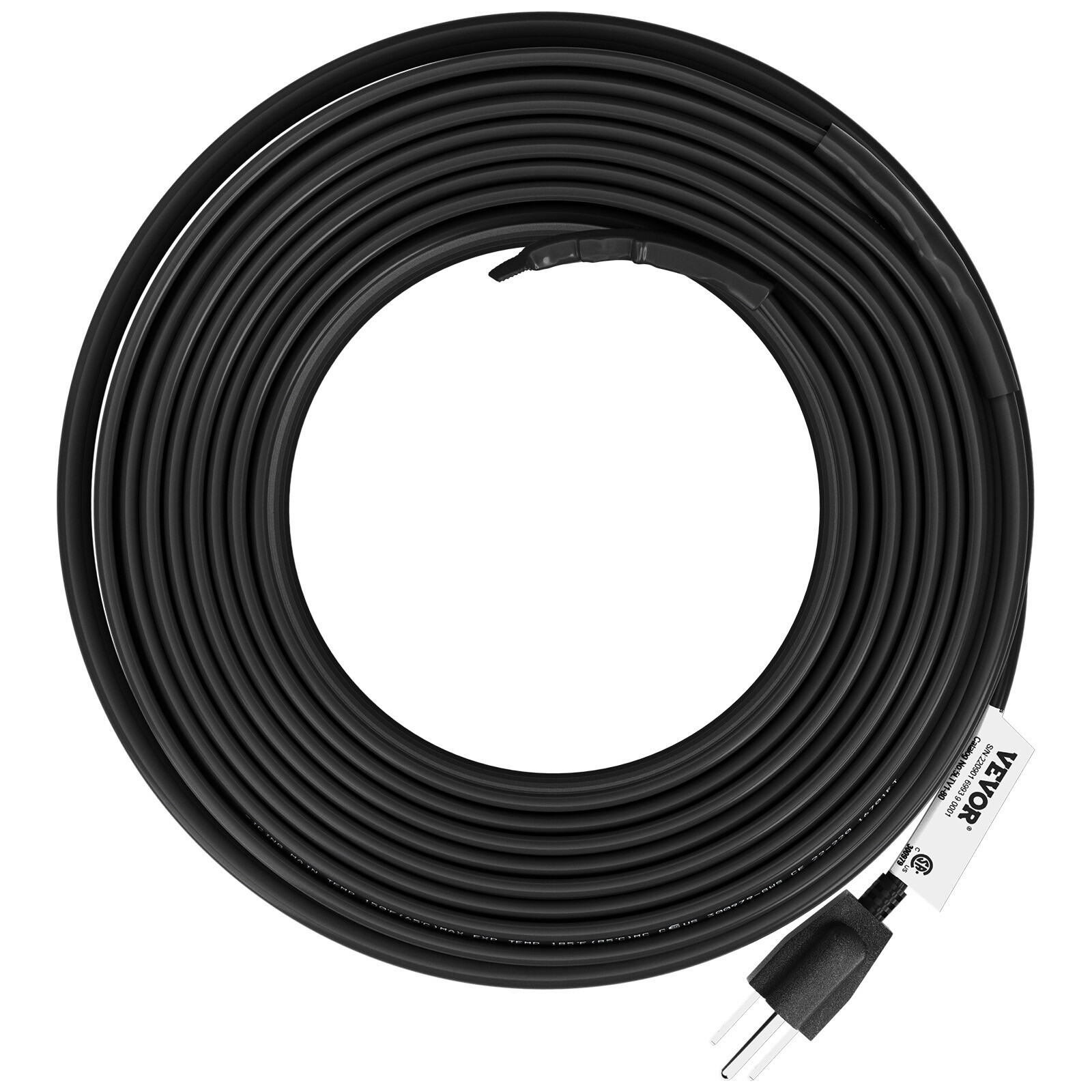 VEVOR SelfRegulating Pipe Heating Cable Roof Deicing Heat Cable 5W/ft