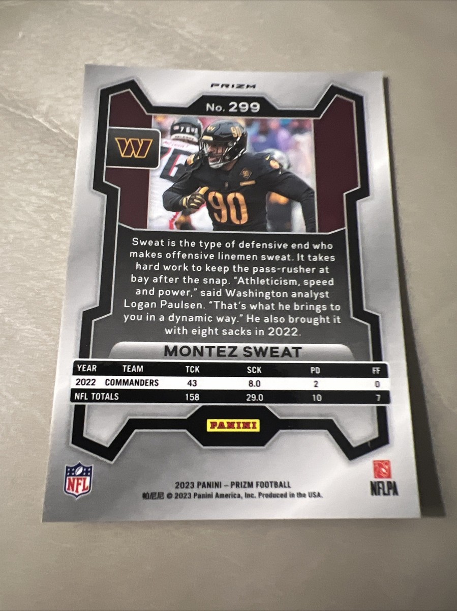 2023 PRIZM FOOTBALL MONTEZ SWEAT SILVER PRIZM | eBay