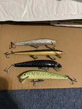 4 Larger Size Minnow Crankbait Fishing Lures