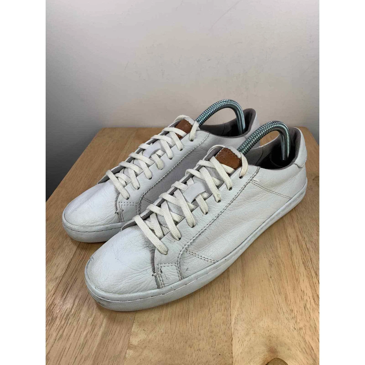 Cole Haan Mindi Womens White Leather Low Top Casual Sneakers W07341 size 8