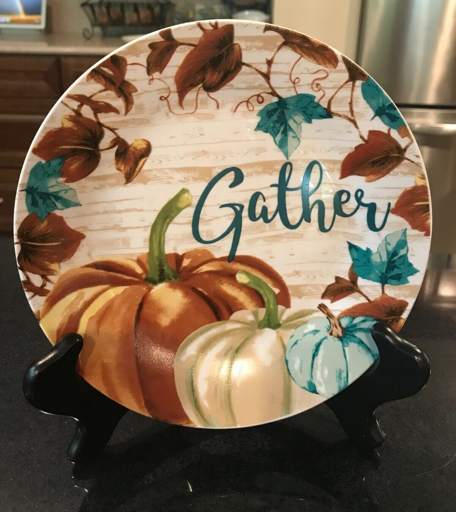 Pumpkins GATHER Salad Plates 7.5