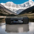 Rare Vtg 80's Portable Panasonic RX-FW50 AM/FM Radio, Duel Cassette BoomBox