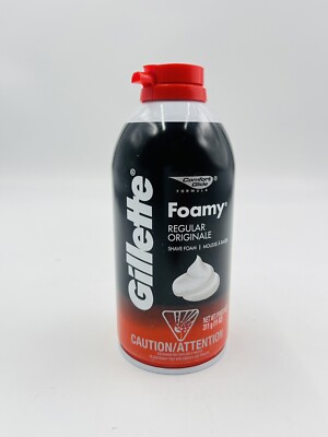 Gillette Foamy Regular Shaving Cream, Regular, 11 oz