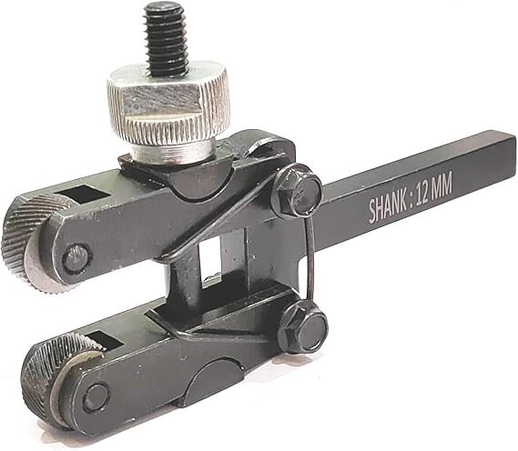 Clamp Type Knurling Tool With Knob 3 to 20mm Capacity- 3/8'' X 3/8'' X 5-3/8''