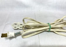 General Electric 9 Foot White Extension Cord 3 Power Strip Twist to Close Covers