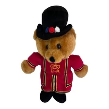 E-R ELIZABETH REGINA BRITISH ROYAL GUARD TEDDY BEAR PLUSH BROWN STUFFED NEW