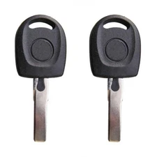 2 New Uncut Transponder Key Replacement for Volkswagen ID48 CAN Chip HU66T24