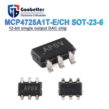Original authentic MCP4725A1T-E/CH SOT-23-6 12-bit single output DAC chip