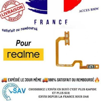 Nappe On/Off Pour Realme 7 - Câble Connecteur - Neuf Sous Emballage - Fabriqué En Chine