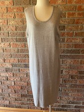 liz claiborne Straight Sweater Dress Long Grey