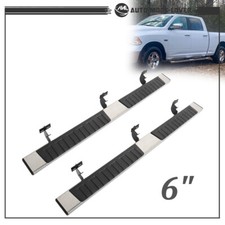 For 2009-2018 Dodge Ram 1500 Quad Cab Running Boards Steel 6 Nerf Bar Side Step