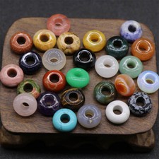 5mm Loose Large Hole Rondelle Charms European Beads for Bracelet Jewelry Making