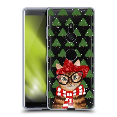 HEAD CASE DESIGNS MEOWY CHRISTMAS SOFT GEL CASE FOR SONY PHONES 1
