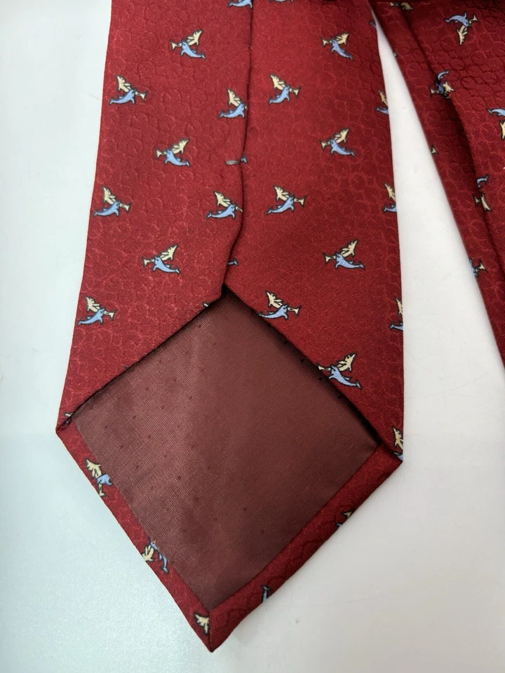 VTG ASSORTED LOT OF 3 Harrison Ford Silk Ties Made in Italy Dolphins, Scotty Dog Foto 4 de 4