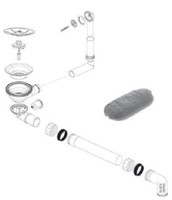 Blanco 234467 Ablaufgarnitur 3,5'' Ohne Ablauffernbedienung ÜBerlauf Rund Infino
