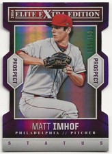2014 Panini Elite Extra Edition Purple Status Matt Imhof /150 #78