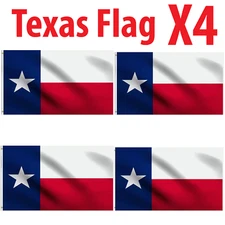 4X  3x5 Texas TX State Flag foot banner grommets polyester