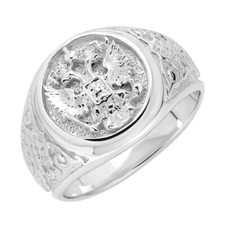 Silberring, Ring, Herrenring aus 925er Silber, Sigelringe -russischer Adler- 