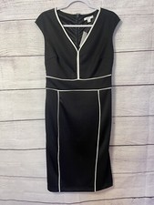NY&C Womens  Dress Stretch Black/White. Size MEDIUM