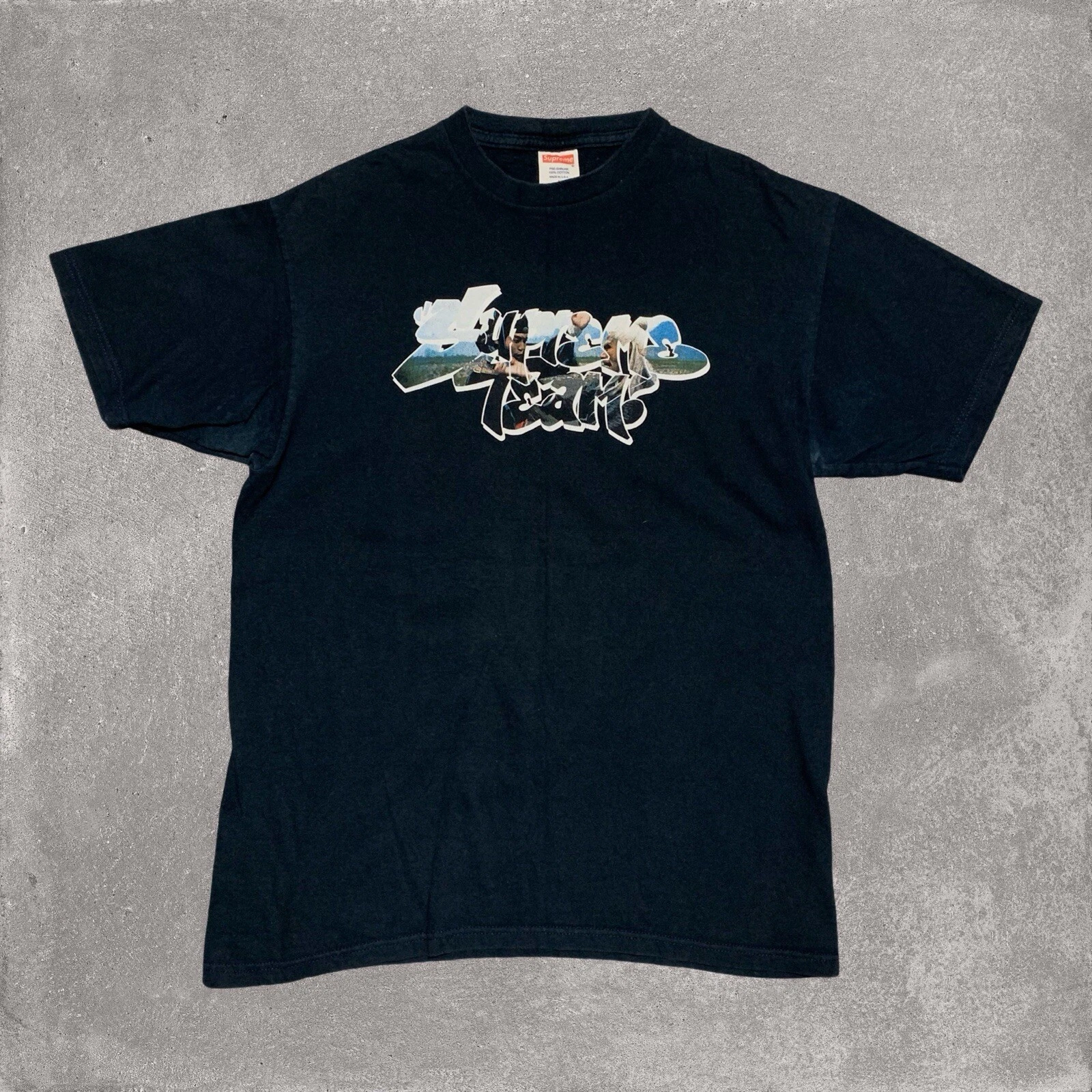 Grand t shirt bleu marine Supreme 