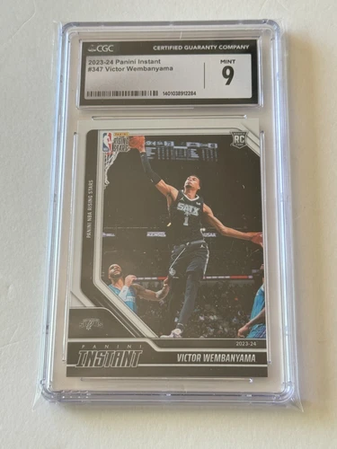 2023 Panini Instant #347 Victor Wembanyama RC Rookie Card RISING STARS sp CGC 9