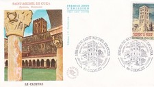 FRANCE 1985 FDC ABBAYE DE SAINT MICHEL DE CUXA YT 2351