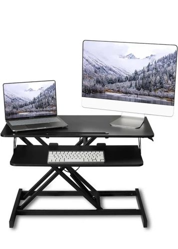 ERGOMAKER höhenverstellbarer Stehpult Konverter - 81 cm (32 Zoll) breite Plattform