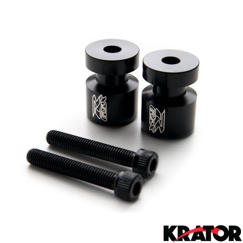 Custom Swingarm Sliders Black Engraved for Suzuki "GSXR" 600 750 1000 Hayabusa - Picture 2 of 3