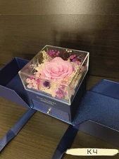 Preserved Eternal Real Rose Flower Gift Box With Jewelry Box Best Wishes