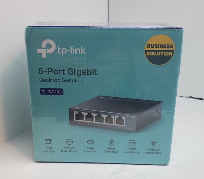 TP-LINK LS1005G 5-Port 10/100/1000Mbps Desktop Switch