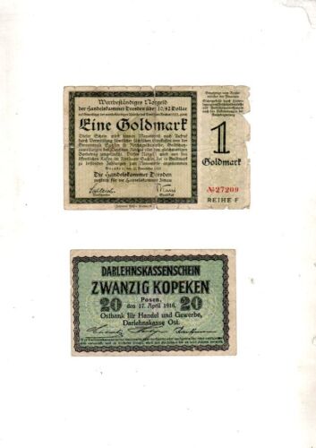 Bon de caisse de prêt 1 x argent d'urgence à valeur ajoutée 1 x - 1916/23 - Photo 1/2