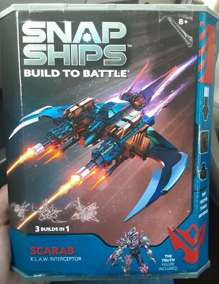 Snap Ships Build To Battle Scarab KLAW Interceptor w/ Truth Figure (Pg123C)
