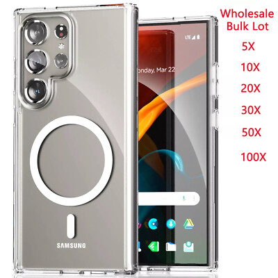 Wholesale For Samsung Galaxy S26 S25 S24 S23 S22 U Mag Safe Magnetic Clear Case