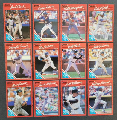 GRAND SLAMMER SET 1990 DONRUSS Bo Jackson Will Clark Mark McGwire Home Run Cards