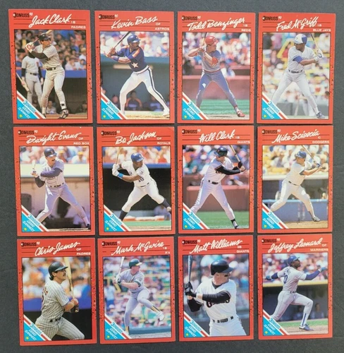 GRAND SLAMMER SET 1990 DONRUSS Bo Jackson Will Clark Mark McGwire Home Run Cards