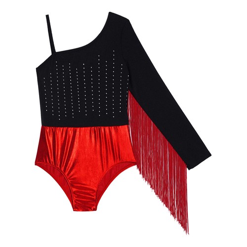 Kids Girls Unitard Performance Rompers Rhinestones Bodysuit Training Leotard - Picture 7 of 34