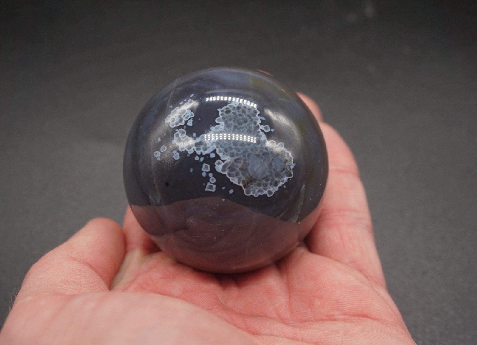 Botswana Agate Sphere, Rare Item