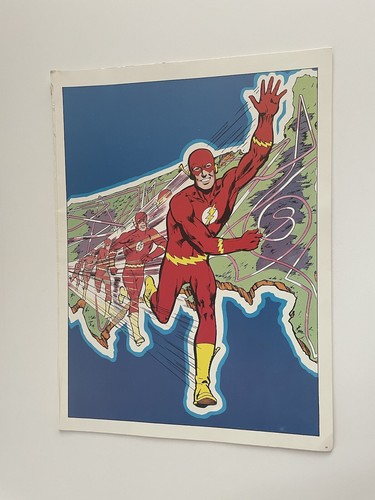 VINTAGE ORIGINAL 1978 DC COMICS THE FLASH POSTER PIN UP NEW. - Picture 2 of 3