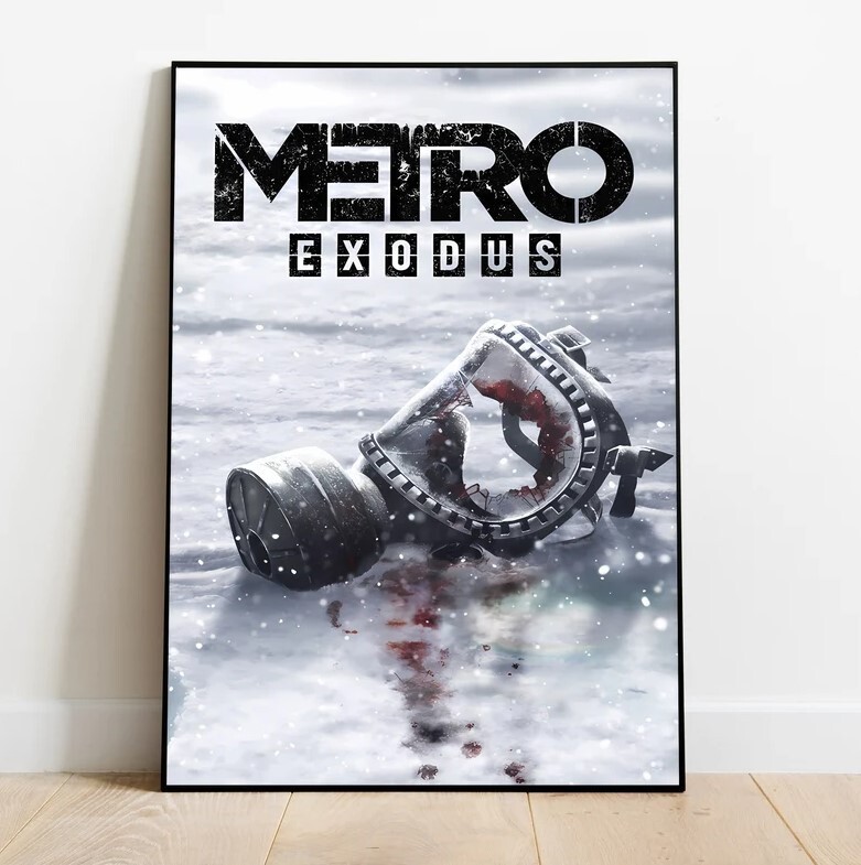 Metro Exodus Poster, Wall Art & Home Decor, Video Game Poster Gift