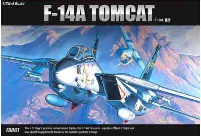 Academy #12471 1/72 U.S. Navy F-14A Tomcat Swing-Wing Fighter Plastik Modellb...