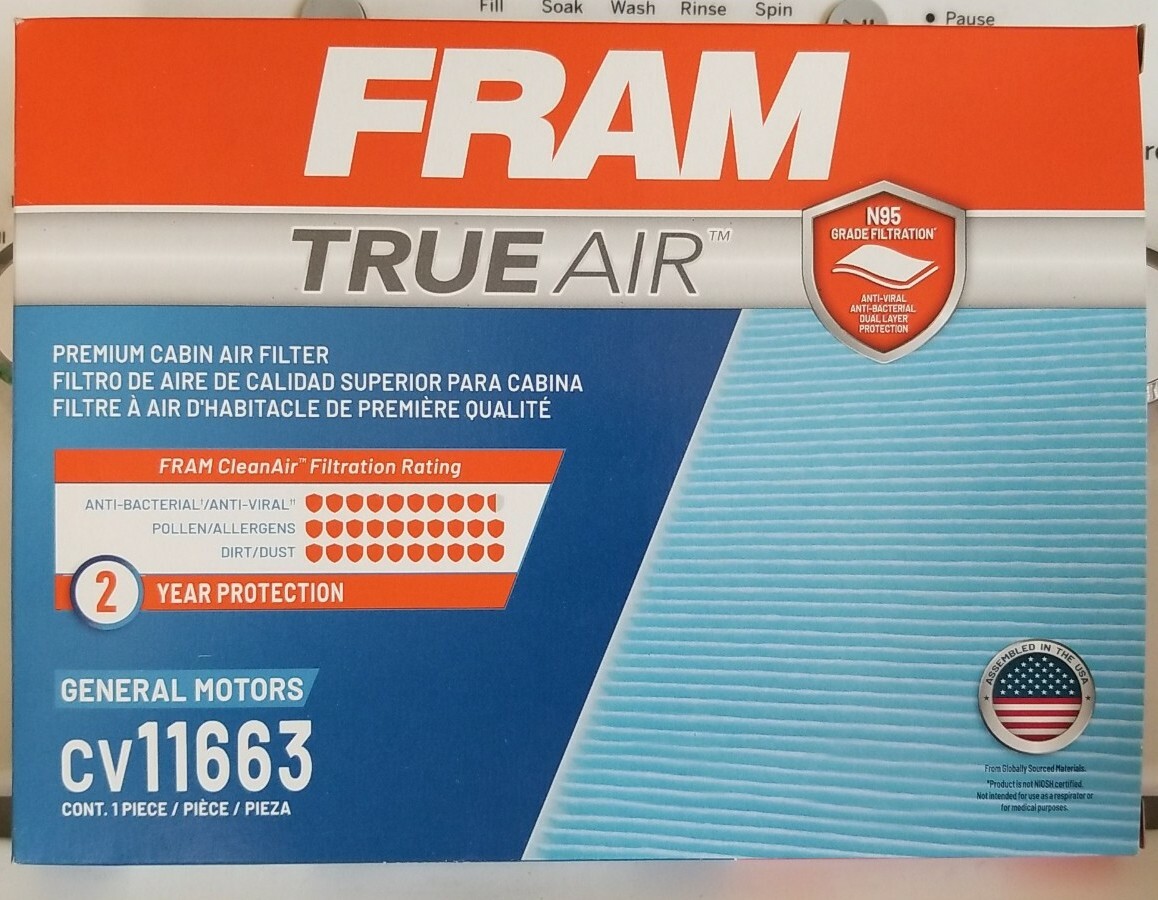 Cabin Air FilterTrueAir Fram CV11663 for sale online eBay