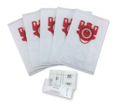 Vacuum Cleaner Dust Bags (5-PK + 1 Filter) for Miele GN,  Classic C1, Compl. C2