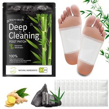 10PCS Foot Pads, Natural Bamboo Vinegar Ginger Powder Foot Pad for Foot Care