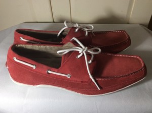 stacy adams red loafers