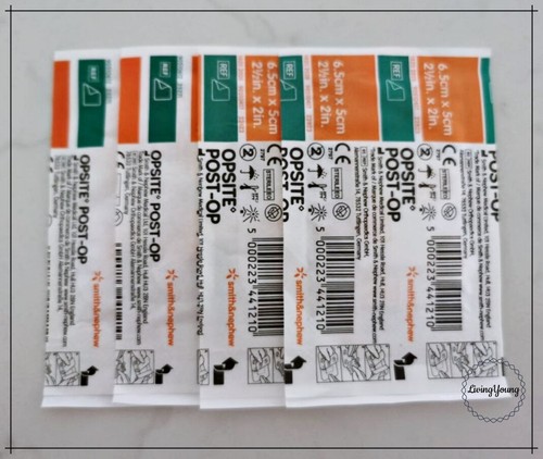 (4 Pack) Opsite Post-Op Waterproof Dressing 6.5cm x 5cm